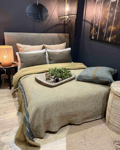 Coussin Idaho Olive Libeco