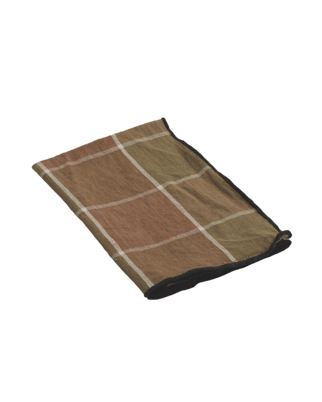 Torchon Bourdon Toile Mimi Nara Kaki / Bourdon Noir Maison de Vacances