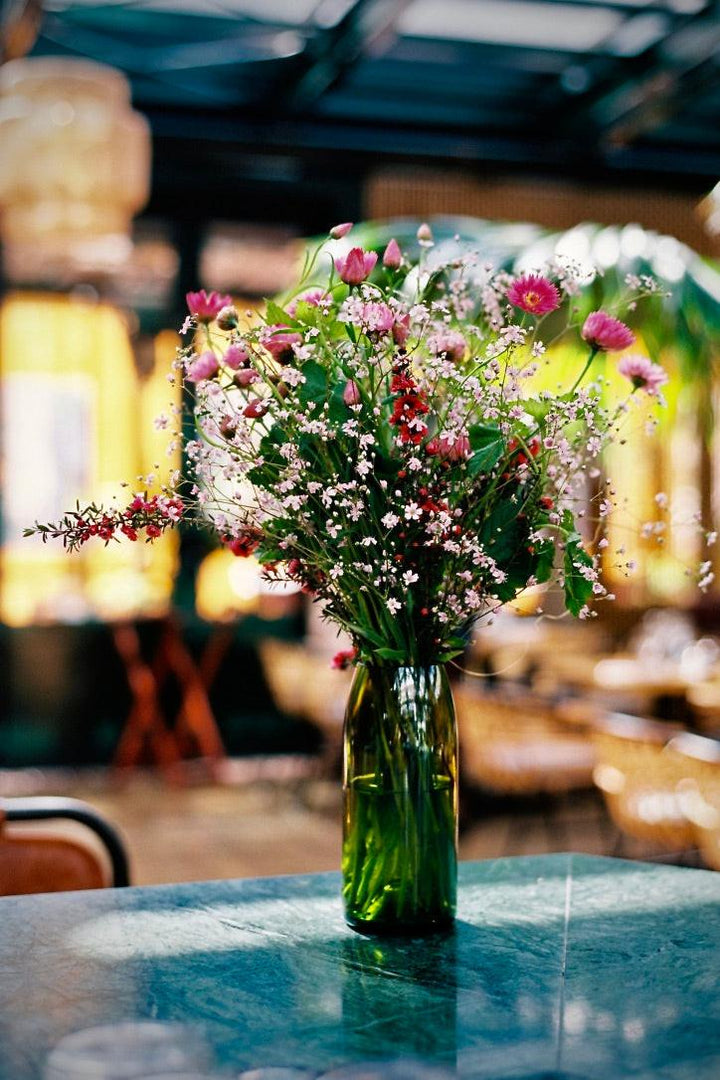 Vase Fillette Rire - -Q de Bouteilles-Halo Concept