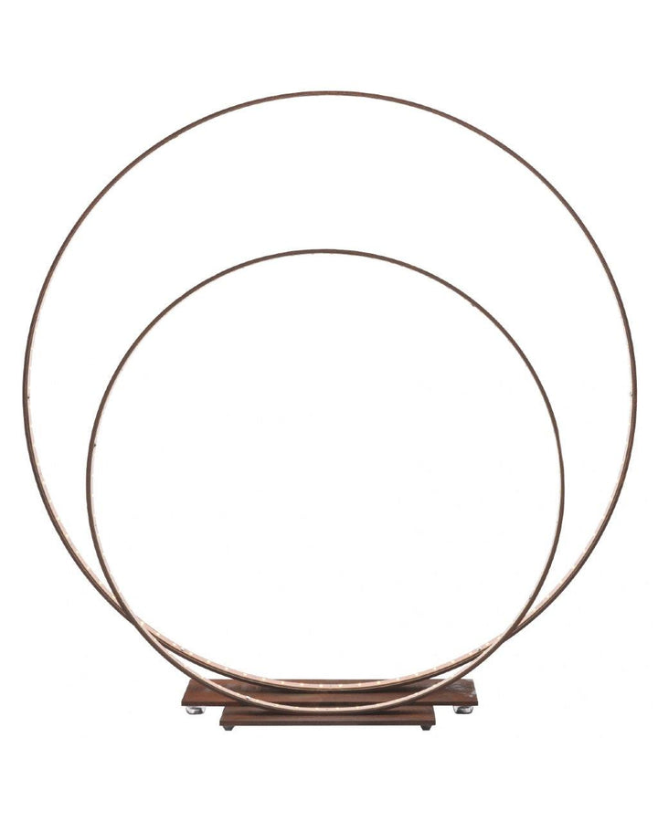 Lampe Cercle Acier Oxydé Wabi Sabi Rusty Maison de Vacances