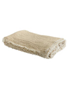 Vice Versa Washed Linen Crepon Throw, Orgeat