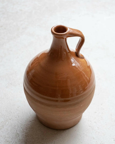 Pichet vintage en terre cuite terracotta