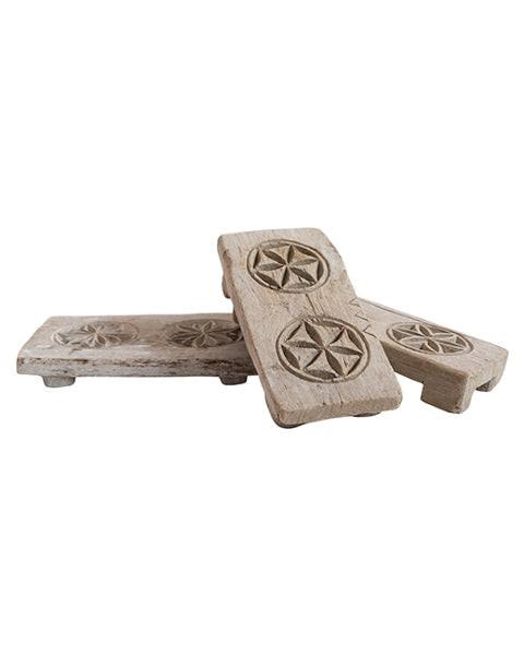 Planche en bois vintage blanchie Snowdrops