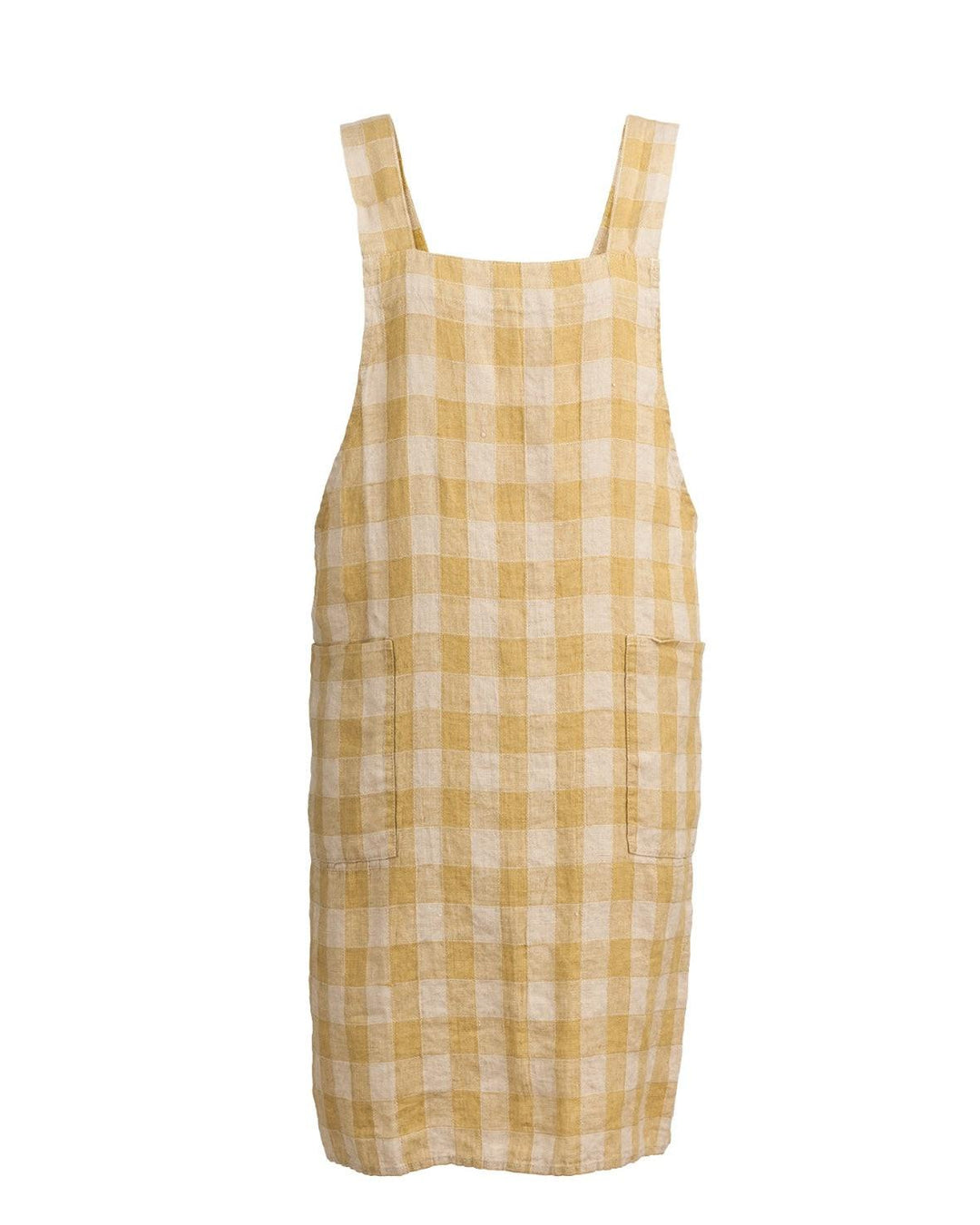 Tablier Japonais Vintage Vichy Paille