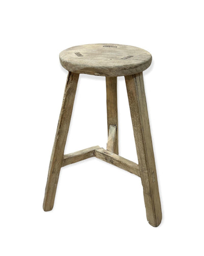 Tabouret Vintage Orme Snowdrops