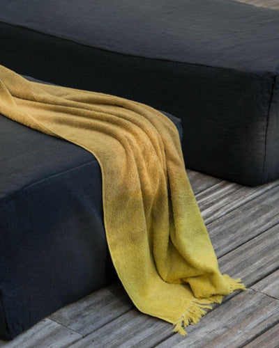 Serviette de bain Bagni Grande, Curry/Butternut, Tie and Dye - 100x150cm