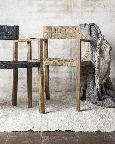 CORA chair in teak and rope