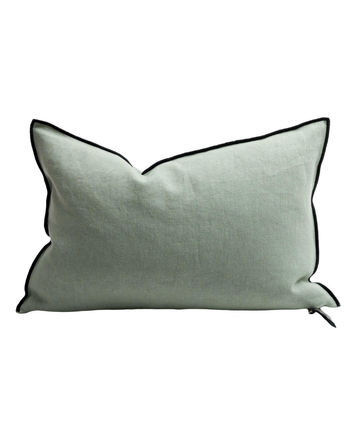 Coussin Lin Stone Washed Sauge Maison de Vacances