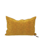 Vice Versa Jacquard Stone Washed Kilim Cushion, Ochre