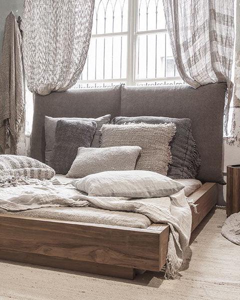 Coussin Wrinkles Lin Naturel Dareels