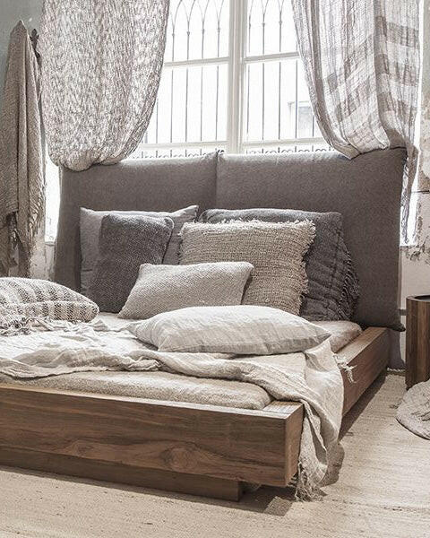 Coussin Wrinkles Lin Naturel Dareels