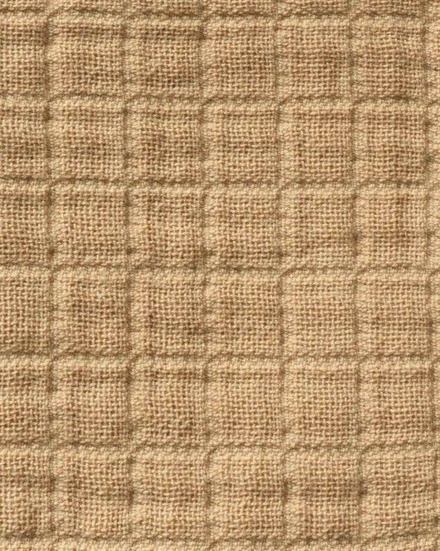 Dessus de lit en gaze de coton, Camel.