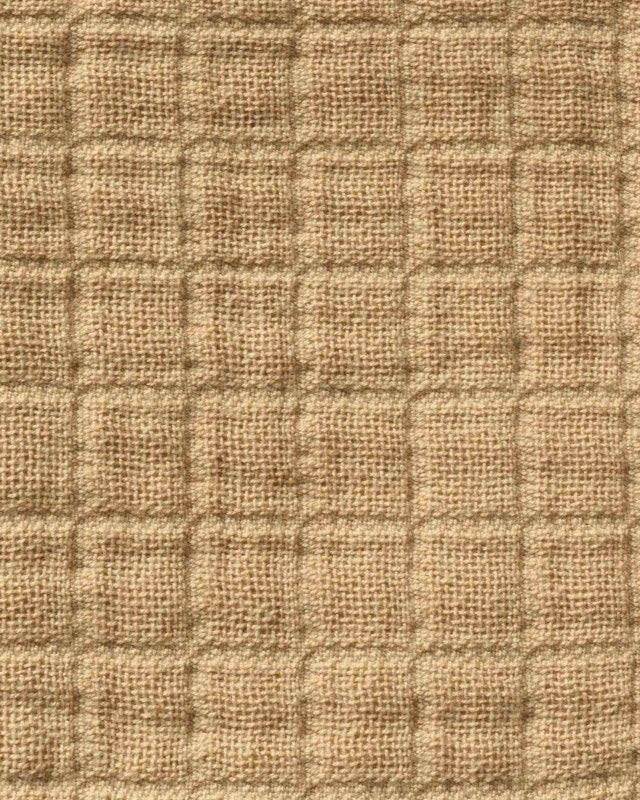 Dessus de lit en gaze de coton, Camel.
