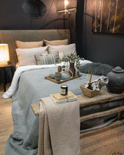 Dessus de lit gaze de coton glacier Maison d'été