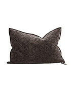 Vice Versa Jacquard Stone Washed Kilim Cushion, Brownie