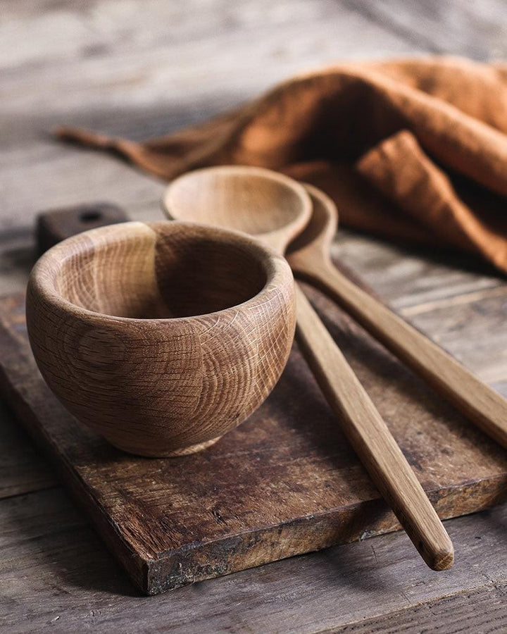 Couverts à salade chêne Levi Tell Me More