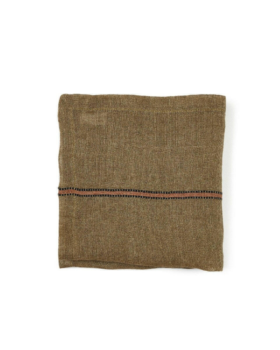 Serviette_Marie_Bronze_Stripe_Libeco_Halo_Concept