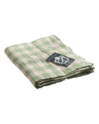 Nappe Bourdon Toile Vintage Vichy, Sauge
