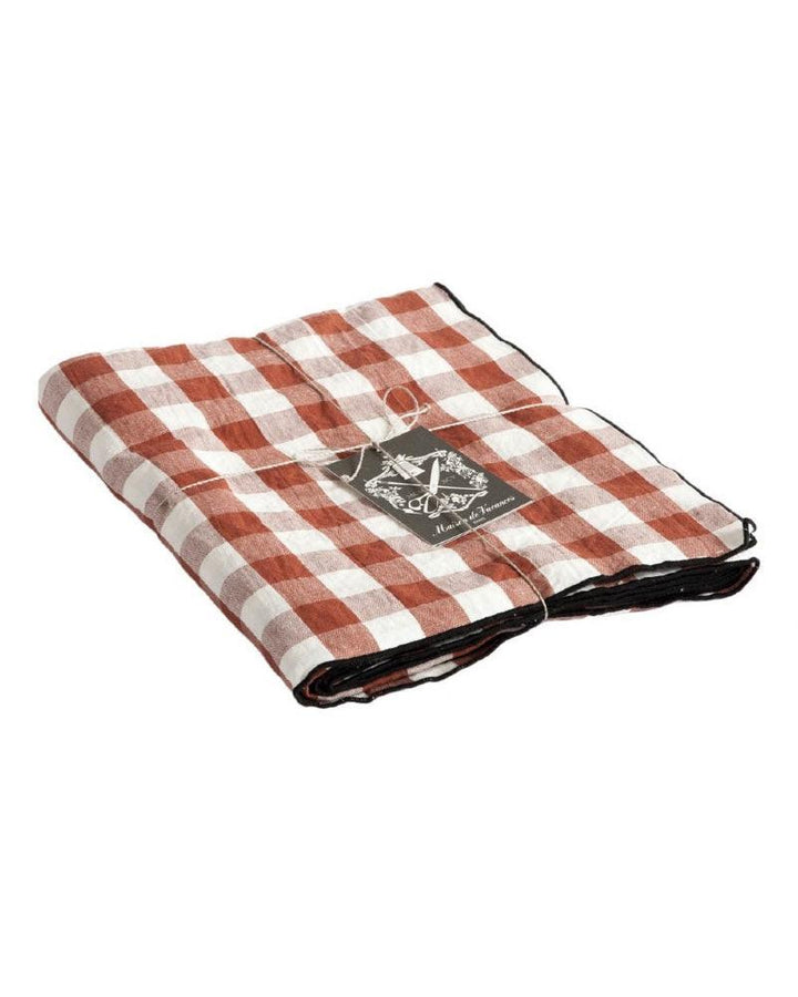 Nappe Mimi Vichy Argile / Bourdon Noir Maison de Vacances