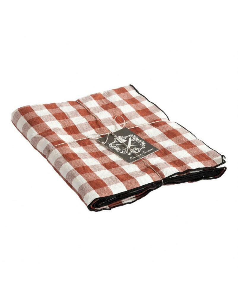 Nappe Mimi Vichy Argile / Bourdon Noir Maison de Vacances