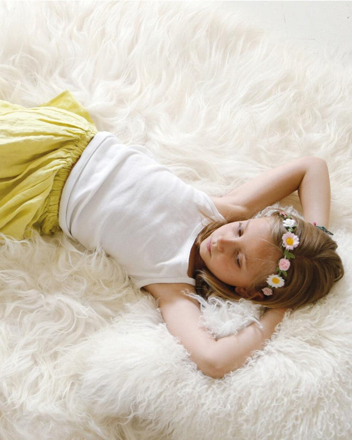 Peau de mouton Islandais, Blanc.