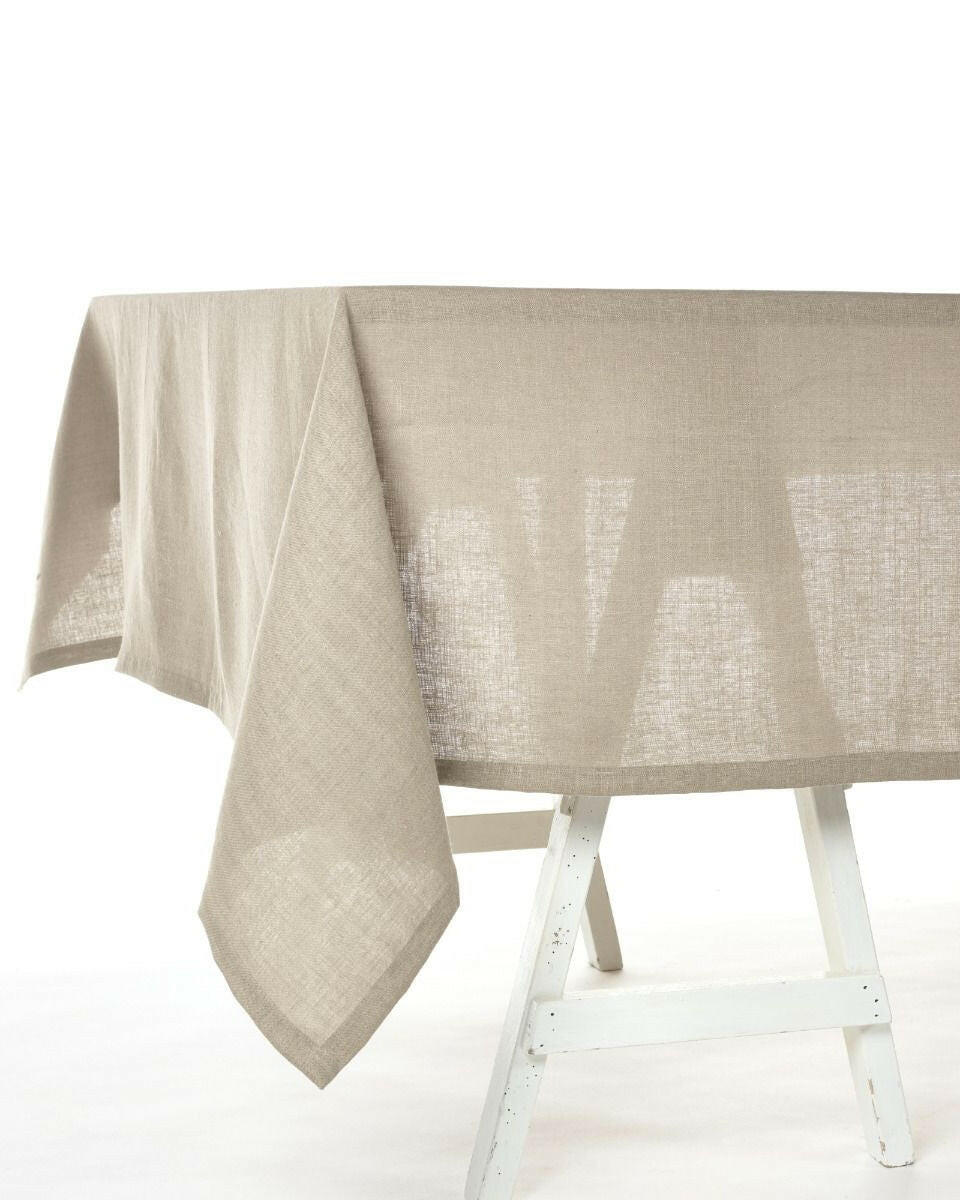 Polylin Washed Tablecloth, Cinnamon