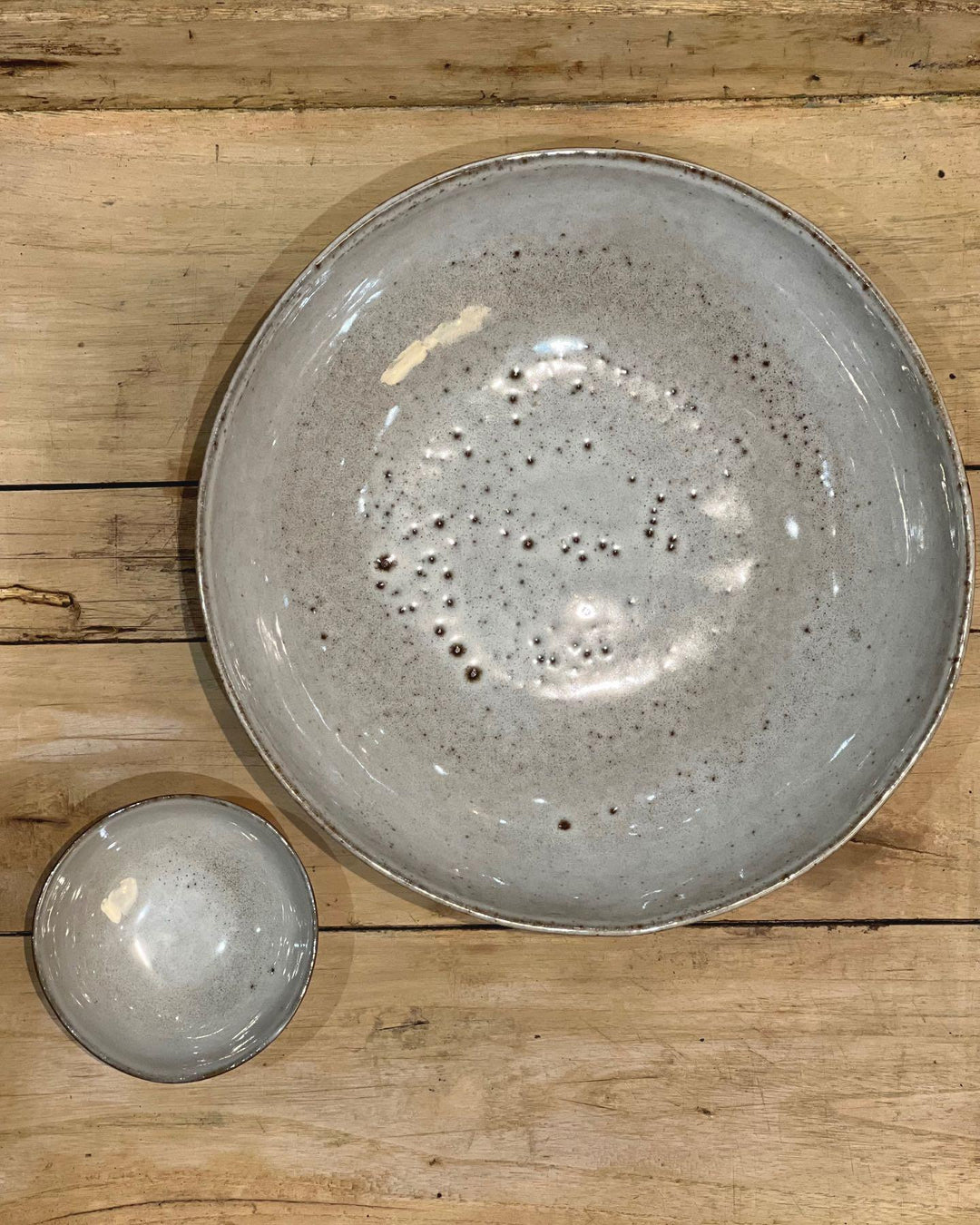 Saladier Taranto, grès émaillé.