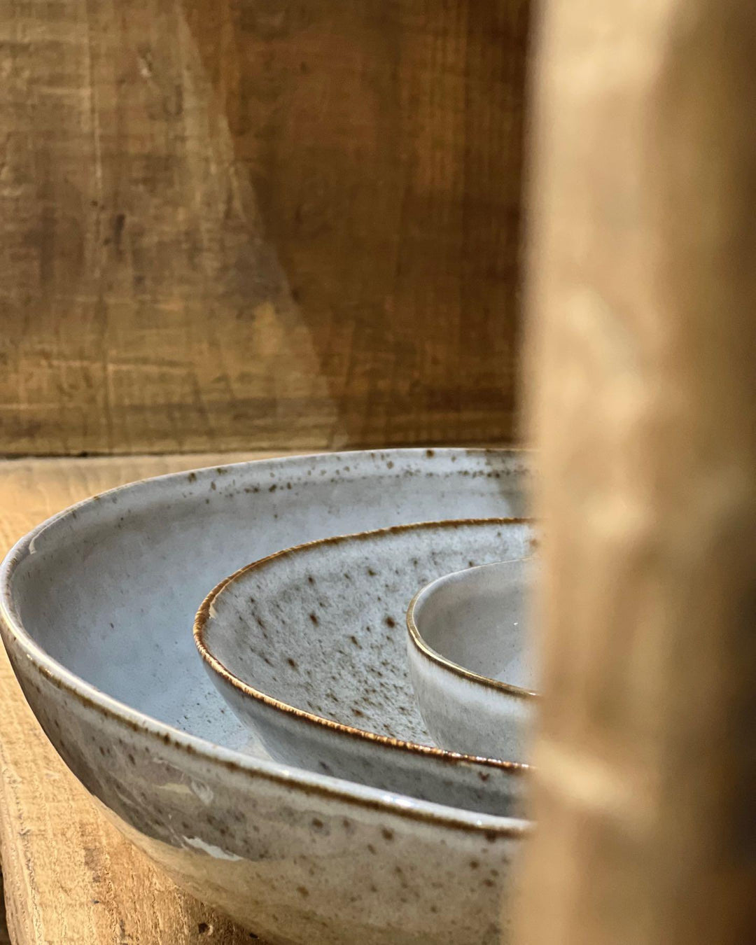 Saladier Taranto, grès émaillé.