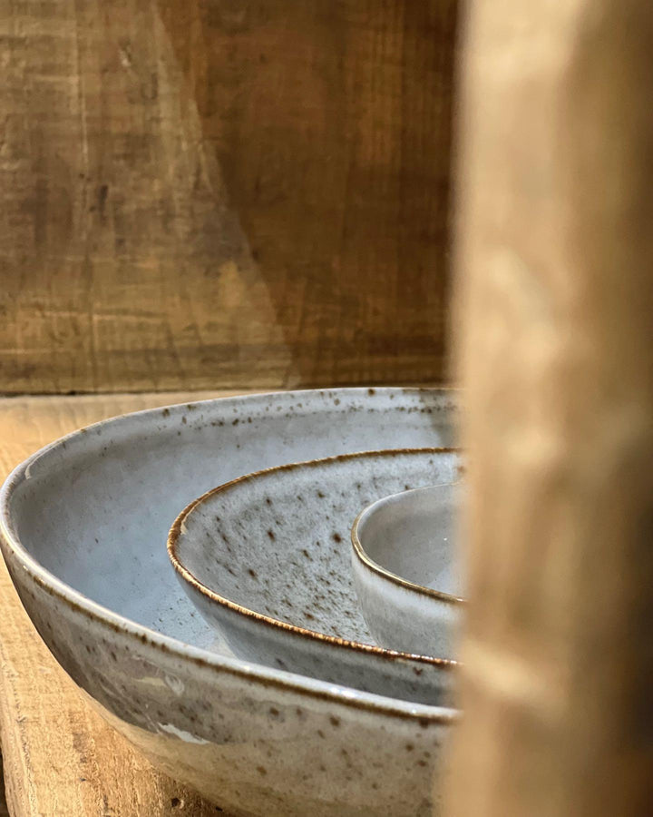 Saladier Taranto, grès émaillé.