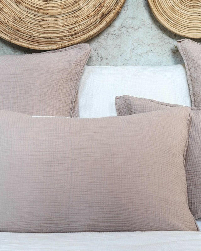 Housse de couette gaze de coton nude Maison d'été