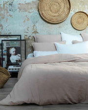 Housse de couette gaze de coton nude Maison d'été