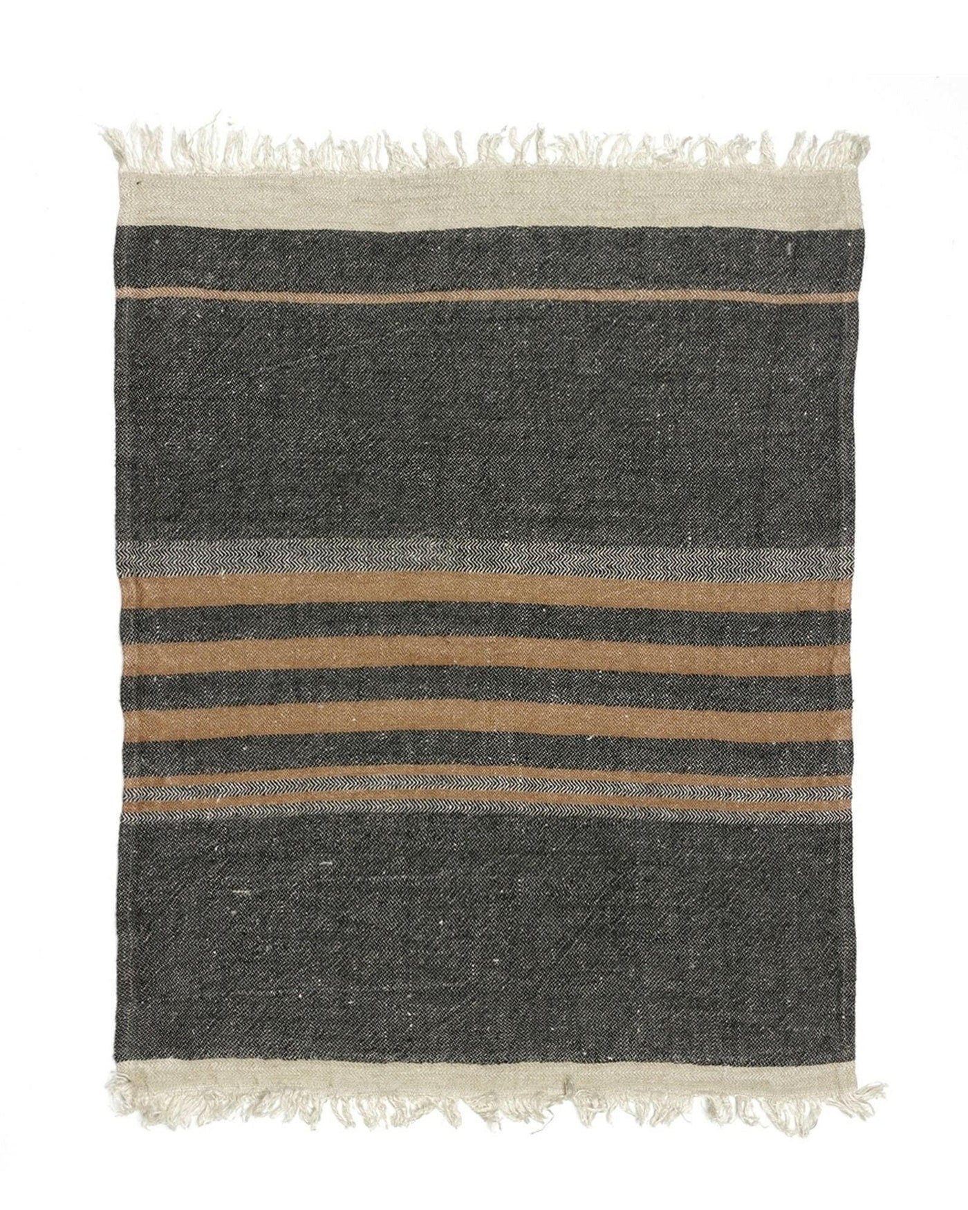 the_belgian_towel_fouta-black_stripe_Halo Concept