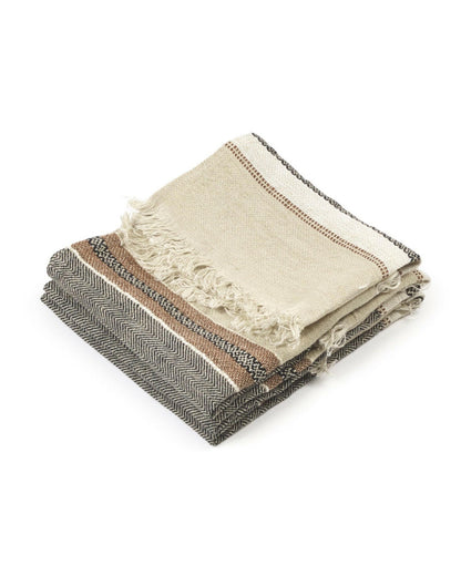 The Belgian Towel, Beeswax Stripe.
