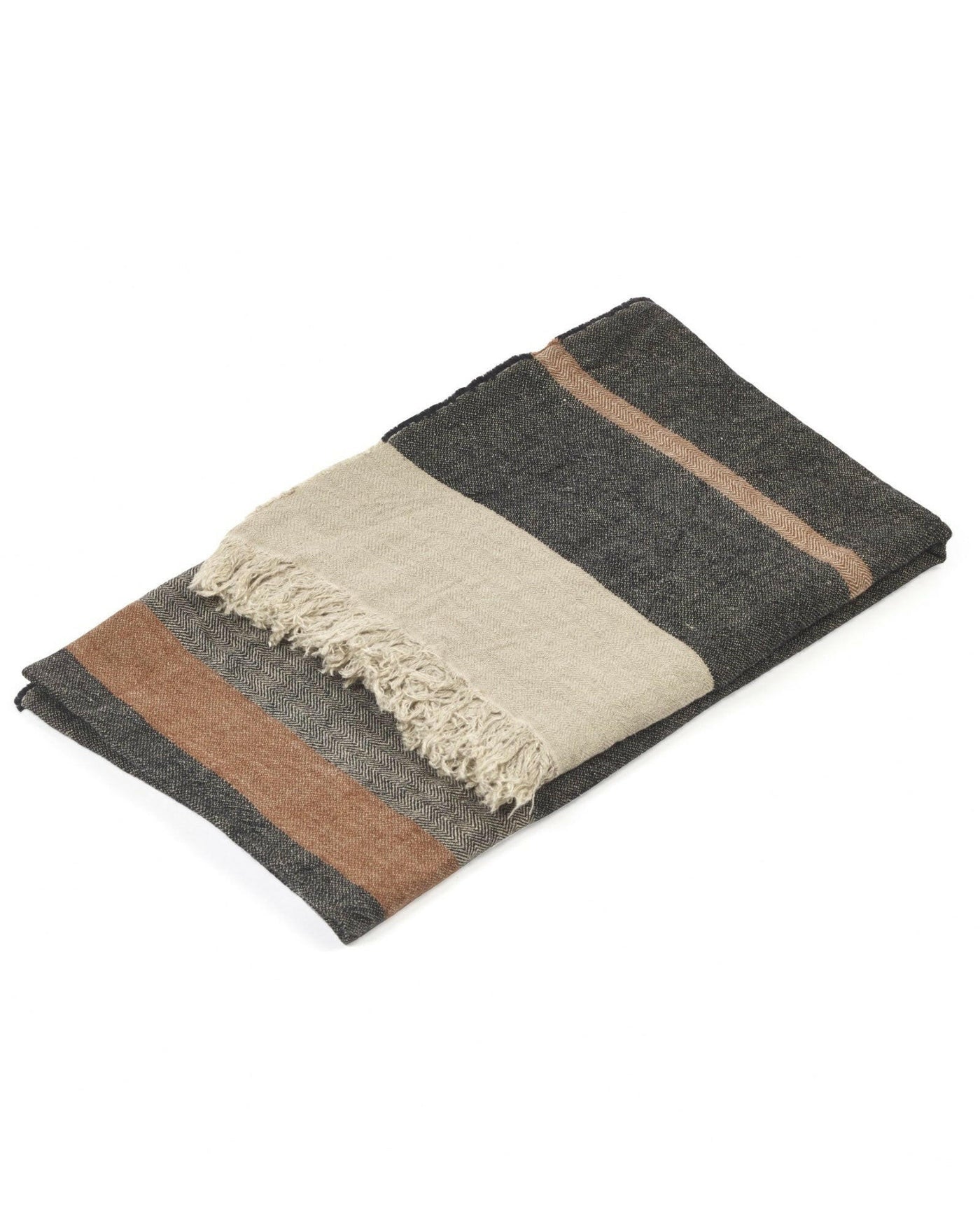 the_belgian_towel_fouta-black_stripe_Halo Concept