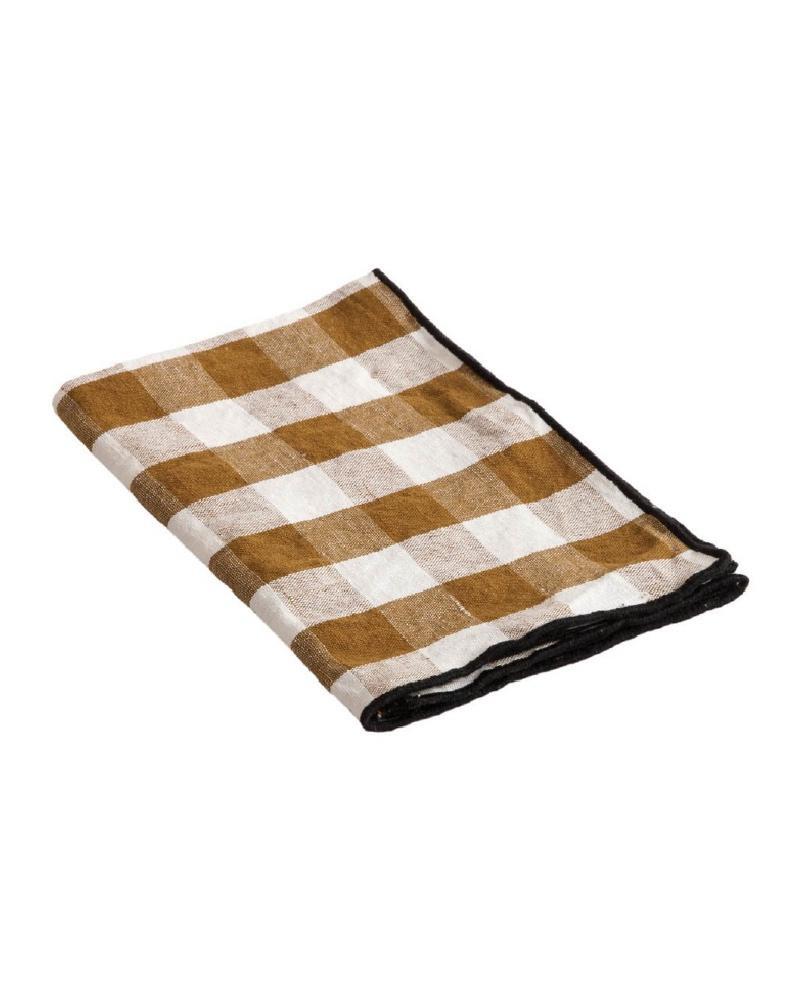 Set de Table Bourdon noir toile Mimi Vichy Épices Maison de Vacances