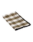 Black Bourdon Placemat in Mimi Vichy Khaki Canvas