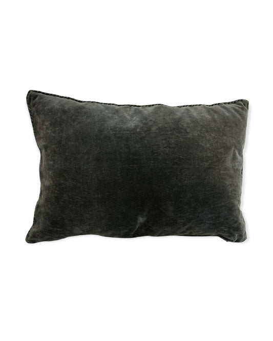 Coussin velours Kaki Claire Gasparini