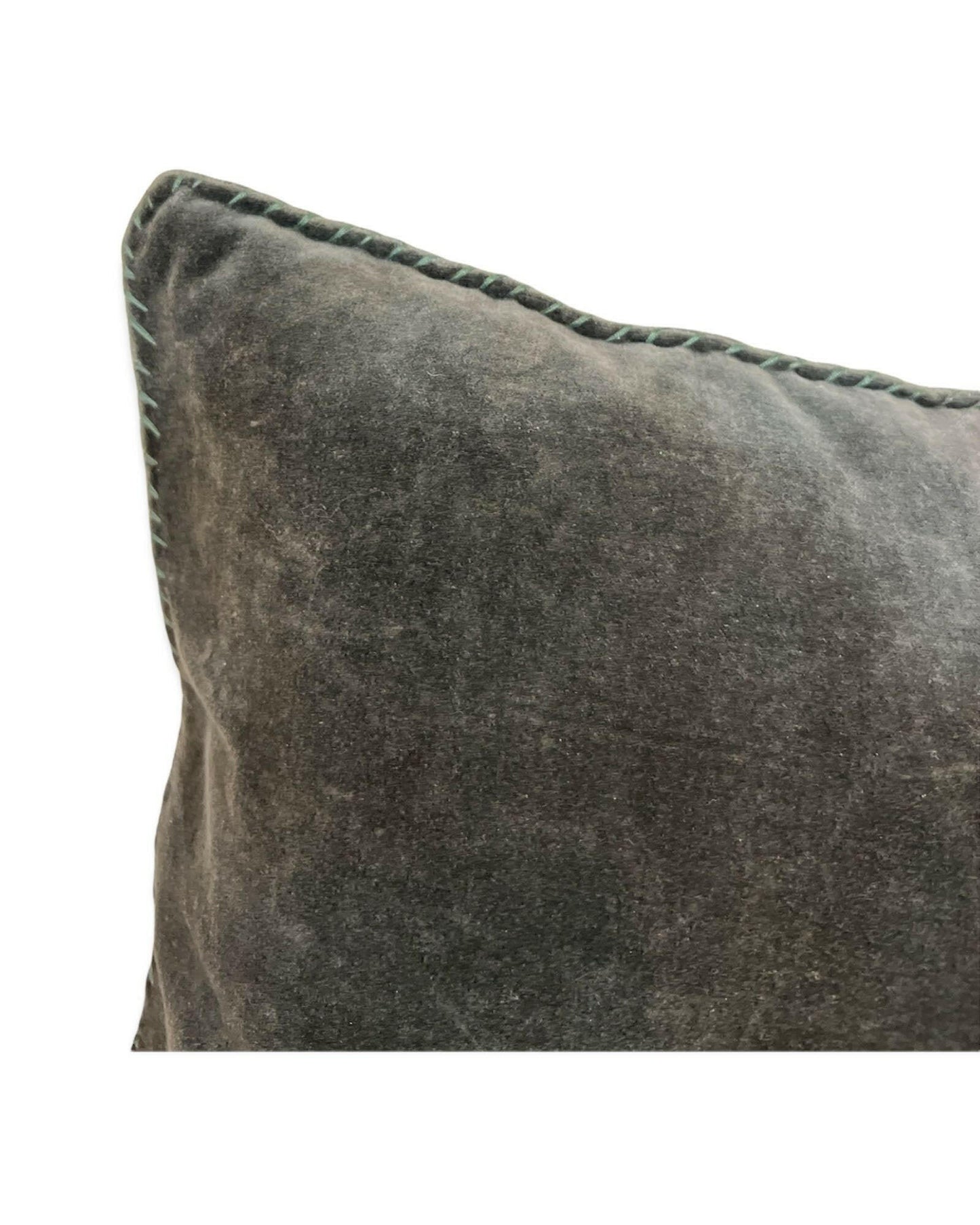 Coussin velours Kaki Claire Gasparini